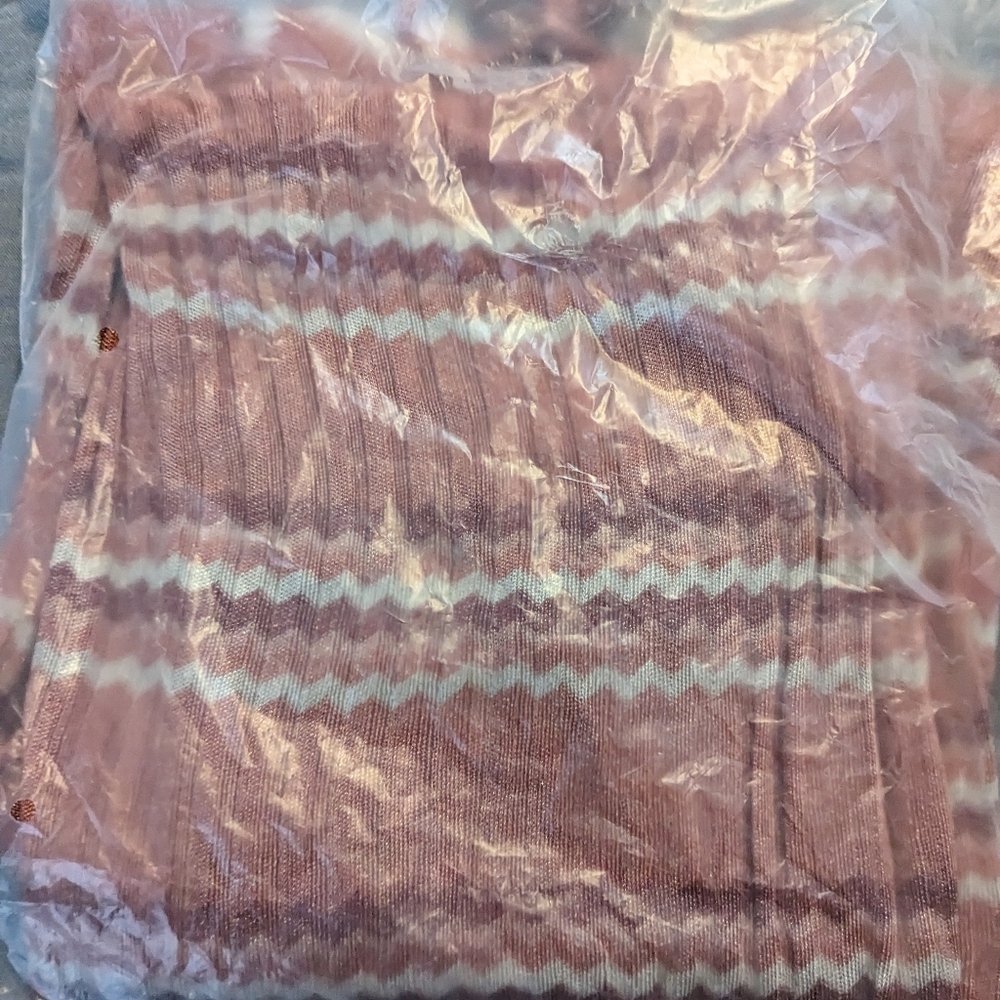 L*Space Waloma Tunic Dress Striped Knit Coverup - Picture 12 of 12